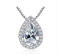 GGYTMQL Pendre Diamond 3CT Lab Party Party Pendants Collier de chaîne pour femmes Bijoux en charme nuptiale