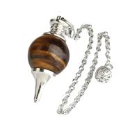 GGYTMQL Pendule de Pierre de Pierre de Pierre de Pierre Naturelle Dowtaning Pendant Collier-Obsian-1pc