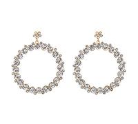 GGYTMQL Personnalité de la personnalité des Femmes et la personnalité de Bijoux de fête géométrique Boucles d'oreilles Rond géométriques