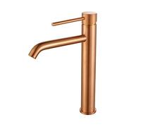 GGYTMQL Pespa pour salle de bain Gold Raccontento robinet chaud et froid Trois trous mélangeur d'évier de 8 pouces Nickel noir (brosse d'or)
