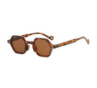 GGYTMQL Petites Lunettes de Soleil carrées Femme Vintage rétro Punk Verres de Soleil Cadre Femelle de Luxe de Luxe polygones