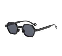GGYTMQL Petites Lunettes de Soleil carrées Femme Vintage rétro Punk Verres de Soleil Cadre Femelle de Luxe de Luxe polygones