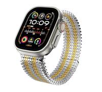 GGYTMQL pour Bande Ultra 2 1 49 mm 46 mm 45 mm 44 mm 40mm 41 mm 42 mm Milanis Strap pour la série Iwatch 10 9 8 7 6 5 4 4 SE Bracelet Correa Watchbands
