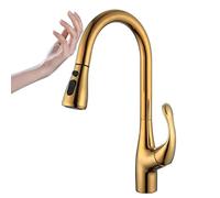 GGYTMQL pour Bar Farmhouse Commercial, Robinet Smart Touch Sort Smart, Sensor Kitchen Tap de Cuisine, lavabo Colonge-Cold Colon, Mode de Douche et de Colonne
