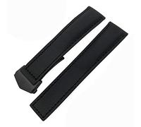 GGYTMQL Pour Carrera Aquaracer 20 mm 22 mm Bracelets Bracelets en toile en nylon STRAPE PLACE BOUCLE BOUCLE NOIR (COULEUR: Black Blue Silver, Taille: 22 mm)