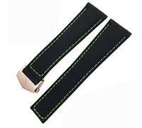 GGYTMQL Pour Carrera Aquaracer 20 mm 22 mm Bracelets Bracelets en toile en nylon STRAPE PLACE BOUCLE BOUCLE NOIR (COULEUR: Black Blue Silver, Taille: 22 mm)