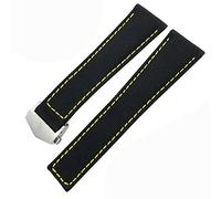 GGYTMQL Pour Carrera Aquaracer 20 mm 22 mm Bracelets Bracelets en toile en nylon STRAPE PLACE BOUCLE BOUCLE NOIR (COULEUR: Black Blue Silver, Taille: 22 mm)