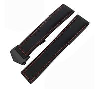 GGYTMQL Pour Carrera Aquaracer 20 mm 22 mm Bracelets Bracelets en toile en nylon STRAPE PLACE BOUCLE BOUCLE NOIR (COULEUR: Black Blue Silver, Taille: 22 mm)