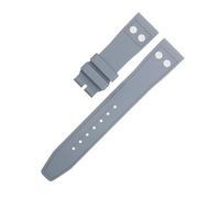 GGYTMQL Pour IWC Big Pilot Mark Portuyser Strap Sold Drap Soft Broupeau ， 20 mm 21 mm 22 mm Nature FluororBber FKM Rubber avec Rivet Watch Band