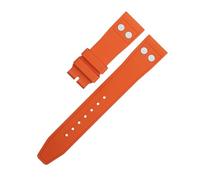 GGYTMQL Pour IWC Big Pilot Mark Portuyser Strap Sold Drap Soft Broupeau ， 20 mm 21 mm 22 mm Nature FluororBber FKM Rubber avec Rivet Watch Band