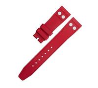 GGYTMQL Pour IWC Big Pilot Mark Portuyser Strap Sold Drap Soft Broupeau ， 20 mm 21 mm 22 mm Nature FluororBber FKM Rubber avec Rivet Watch Band