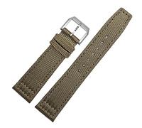 GGYTMQL Pour IWC Pilot Spitfire Timezone Topgun STRAP VERT BLACK BLATS STACHES DE TRANSE