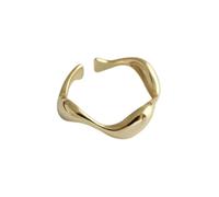 GGYTMQL Produits de fille anneaux Ring Jewellery Women Men Rings Wave Irrégulaire Engagement lisse pour les cadeaux pour femmes