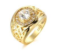 GGYTMQL Produits de fille Grands grands anneaux de mariage nbai Couleur en or jaune jaune blanc cubic zirconi anneaux pour femmes cadeaux de bijoux rétro boho