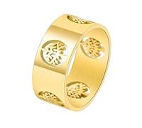 GGYTMQL Produits de fille Men Titane Steel Tree of Life Ring Men's Hollow Casual Rings Bijoux-T40 Cadeaux