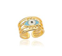 GGYTMQL PRODUITS GILLE RING RING BIELLES FEMMES MEN Men de mal œil pour les femmes ouvrant des cadeaux de bague bleue