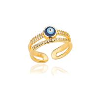 GGYTMQL PRODUITS GILLE RING RING BIELLES FEMMES MEN Men de mal œil pour les femmes ouvrant des cadeaux de bague bleue