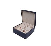 GGYTMQL QGKWJP Jewelry Trois pièces Boîte Bijoux Boîte Cadeau en Cuir Boîte de Bijoux en Cuir Boîte à Anneau Pendentif Boîte de Mariage Cadeau (Couleur: Noir, Taille: comme indiqué) (E comme indiqué)