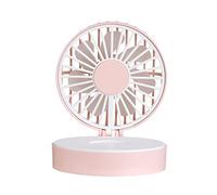 GGYTMQL Rechargeable Mirror USB Pink Makeup for Fan Office Mini Pocket Home Home Portable Fan de Bureau Portable (Couleur: Vert, Taille: 7.9x7.5x4cm)