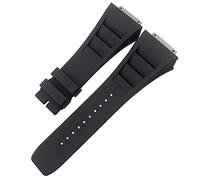 GGYTMQL Remplacement STRAP DE MONTRE DE RECHAUX POUR Richard Mille RM035 011 055 030 19 mm noir/blanc/rouge