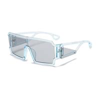 GGYTMQL Retro One Piece Square Color Couleur Sunglasses Fale Fashion Unique Hollow Wide Jambes Men de Lunettes Lunets Sun