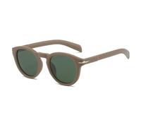 GGYTMQL Retro Round Men Lunettes de Soleil Shades UV400 Fashion Blue Blue Green Femmes Rivets Sun Glasse