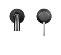 GGYTMQL Robinet de bassin de montage mural noir mat