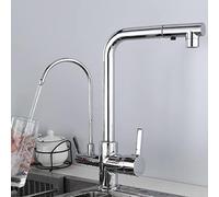 GGYTMQL Robinet de cuisine à 3 voies avec évier de pivot à pulvérisation