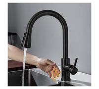 GGYTMQL Robinet de Cuisine Intelligent sans Touche Robinet de capteur de Vote brossé Robinet mélangeur Noir/Nickel (HWX-Black)