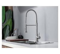 GGYTMQL Robinet de lavabo de lavabo, Robinet de Salle de Bain en Or de Luxe 3 pcs, 2 poignées de Bain mélangeur à Domicile Boucheur de Baignoire de beauté, Or (Nickel brossé)