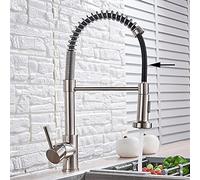 GGYTMQL Robinet de lavabo de lavabo, Robinet de Salle de Bain en Or de Luxe 3 pcs, 2 poignées de Bain mélangeur à Domicile Boucheur de Baignoire de beauté, Or (Nickel brossé)