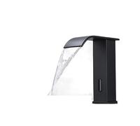 GGYTMQL Robinet de salle de bain noir de luxe Matte Black Room et Hot Deck Mouted Tap courte et grand lavabo (couleur: or court)