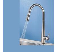 GGYTMQL Robinets de cuisine en or broussés Contrôle de robinet inductif Smart Touch Faucet Kitcheur Cuisine Black White Kitchen Faucets (Color-Sensor-White)