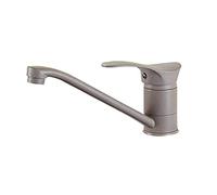 GGYTMQL Robinets de cuisine Zedaro pour lavabo , Robinet de lavabo en laiton gris Salle de bain Robinet à eau chaude et à eau froide
