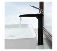 GGYTMQL Salle de Bain Blanche et Or Salle de Bain Chaude et Froid Salle de Salle de Bain lavabo Basin Basin Tap Lavabo (Chrome Long)
