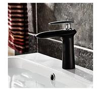 GGYTMQL Salle de Bain Blanche et Or Salle de Bain Chaude et Froid Salle de Salle de Bain lavabo Basin Basin Tap Lavabo (Chrome Long)