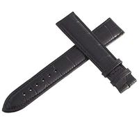 GGYTMQL Sangle de bande de montre en cuir noir Raymond Weil 18 mm