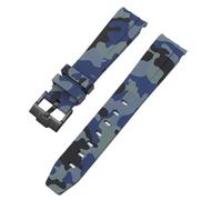 GGYTMQL Sangle de camouflage pour Omega pour Swatch Moonswatch End Ext End Silicone Rubber Bracelet Men Femme Sport Watch Band Accessoires 20 mm