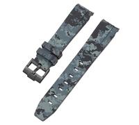 GGYTMQL Sangle de camouflage pour Omega pour Swatch Moonswatch End Ext End Silicone Rubber Bracelet Men Femme Sport Watch Band Accessoires 20 mm