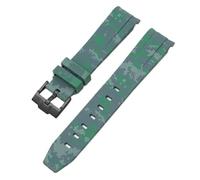 GGYTMQL Sangle de camouflage pour Omega pour Swatch Moonswatch End Ext End Silicone Rubber Bracelet Men Femme Sport Watch Band Accessoires 20 mm