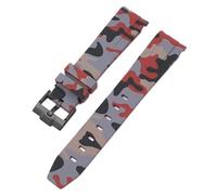 GGYTMQL Sangle de camouflage pour Omega pour Swatch Moonswatch End Ext End Silicone Rubber Bracelet Men Femme Sport Watch Band Accessoires 20 mm