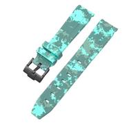 GGYTMQL Sangle de camouflage pour Omega pour Swatch Moonswatch End Ext End Silicone Rubber Bracelet Men Femme Sport Watch Band Accessoires 20 mm