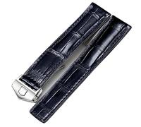 GGYTMQL Sangle de Crocodile personnalisée pour Les Bandes de Surveillance de Montre Autavia Strap
