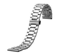 GGYTMQL Sangle de montée en métal Solte à acier inoxydable solide compatible avec un remplacement rapide de 18 mm -28 mm pour hommes / 22 mm/Siliver