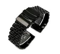 GGYTMQL Sangle de montre 20 mm 22 mm sept perles à libération rapide STRAPE DE REMPLACEMENT D'ACIER MÉTALESS
