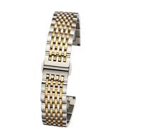 GGYTMQL Sangle de montre à extrémité incurvée 18 mm 19 20 mm 21 mm 22 mm Band de bracelet Bande de surveillance en acier inoxydable