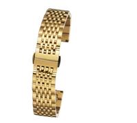 GGYTMQL Sangle de montre à extrémité incurvée 18 mm 19 20 mm 21 mm 22 mm Band de bracelet Bande de surveillance en acier inoxydable