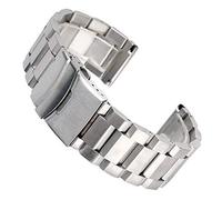 GGYTMQL Sangle de montre, bandes de montre en acier inoxydable Silver 18/20/22/24 mm Remplaçant les sangles de montre en métal 18/20 / 22 mm