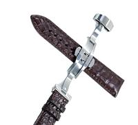 GGYTMQL Sangle de montre en cuir pour bande de montre avec accessoires de remplacement de boucle pliants