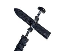 GGYTMQL Sangle de montre en cuir pour bande de montre avec accessoires de remplacement de boucle pliants